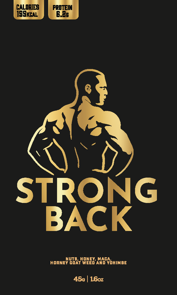 Strong Back Nuts packaging